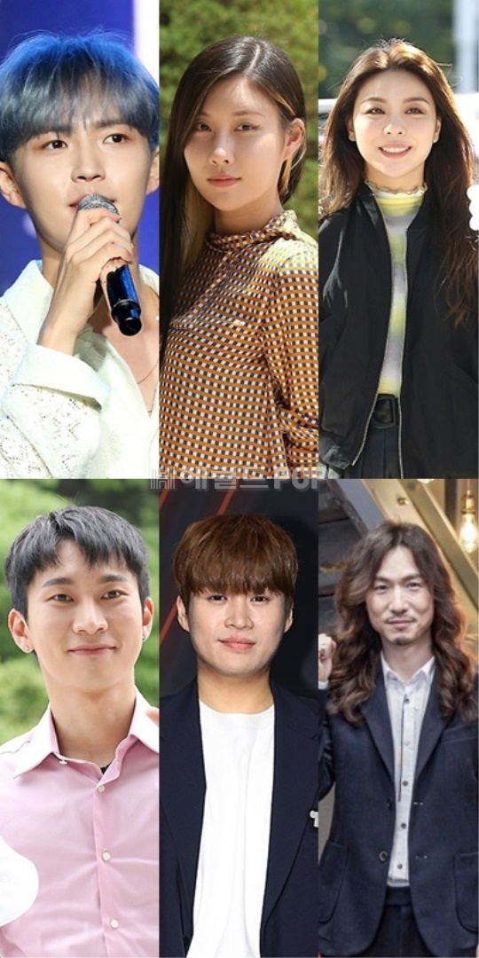 김재환 스테파니 에일리 서은광 김기태 정홍일/사진=헤럴드POP DB, JTBC