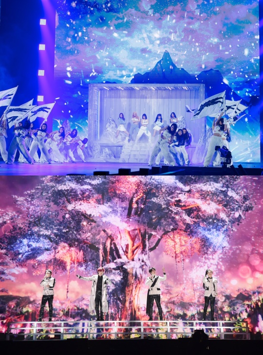 (위부터)르세라핌, 포레스텔라/사진=Mnet