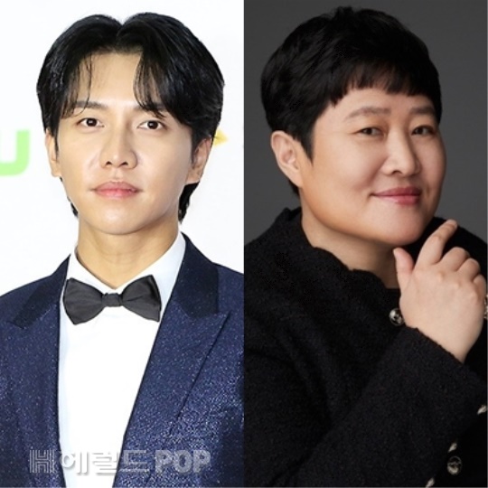 이승기, 권진영 대표/사진=민선유 기자, 후크엔터테인먼트