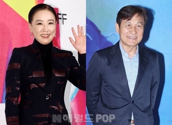 故 강수연, 안성기/사진=헤럴드POP DB
