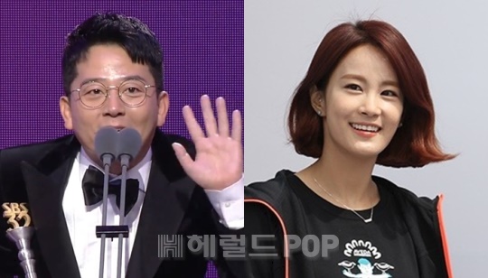 김준호, 김지민/사진=2022 SBS 연예대상, 헤럴드POP DB
