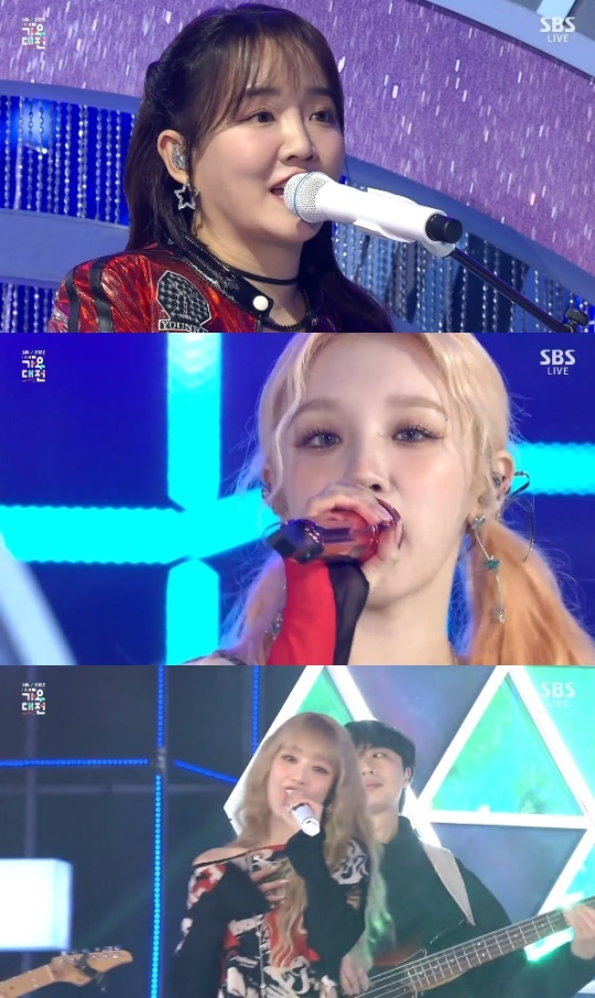sbs '가요대전' 방송화면 캡처