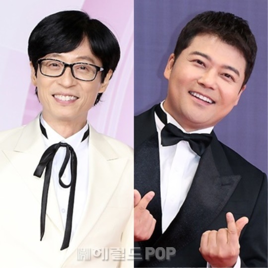 유재석, 전현무/사진=민선유 기자