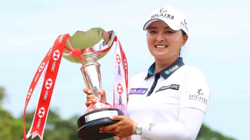 지난 해 3월 HSBC 위민스 월드챔피언십에서 우승한 고진영. [사진=LPGA]