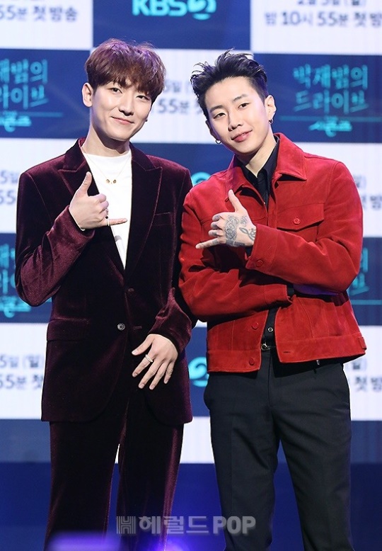정동환, 박재범/사진=민선유기자