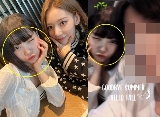김채원 채널, 日 매체 보도 사진