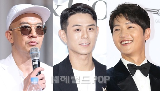 구준엽, 빈지노, 송중기/사진=헤럴드POP DB