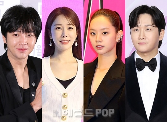 장근석, 유인나, 이혜리, 이용진/사진=헤럴드POP DB