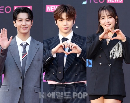 정동원, 강다니엘, 윤하/사진=민선유기자