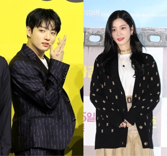 정국, 이유비/사진=헤럴드POP DB
