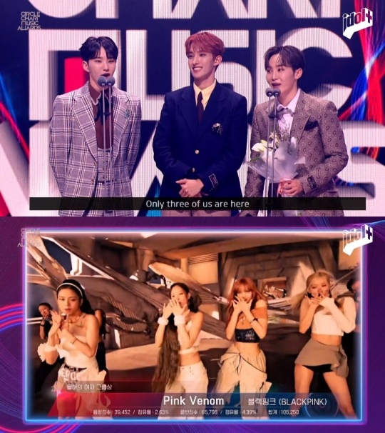 '써클차트 뮤직 어워즈' 방송화면 캡처