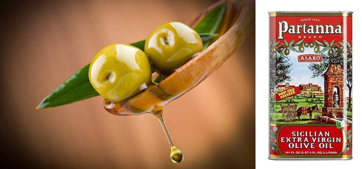 스타벅스가 커피에 사용한 ‘파르타나 엑스트라 버진 올리브 오일(Partanna Extra Virgin Olive Oil)’ 제품 [123RF·업체 홈페이지 캡처]