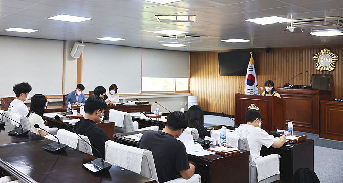 영주시의 청소년의회교실 운영모습(헤럴드 DB)