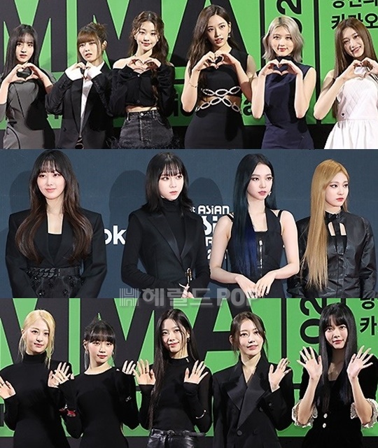 아이브, 에스파, 르세라핌/사진=민선유기자