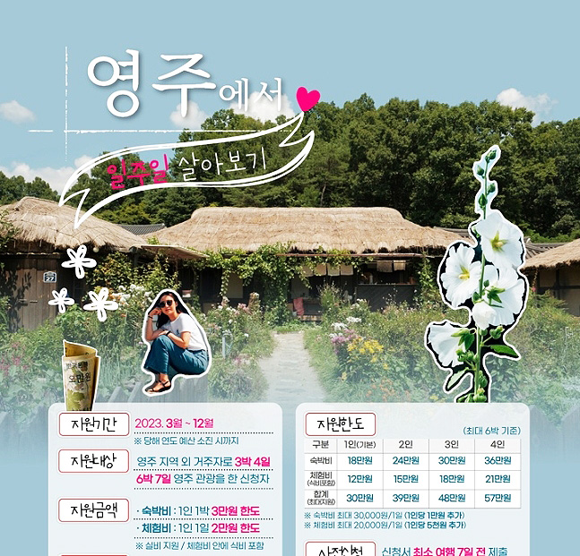 영주에서 일주일 살아보기' 포스터 (영주시 제공)