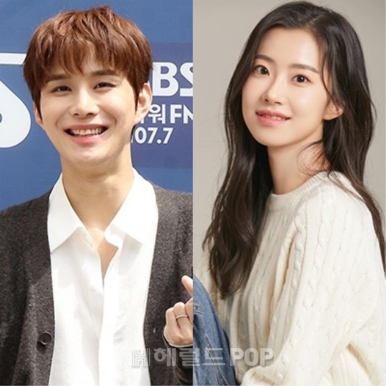 정우, 김민아/사진=민선유 기자, 김민아