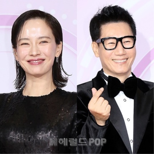 송지효, 지석진/사진=민선유 기자