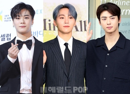 故문빈, 부승관, 차은우/사진=헤럴드POP DB