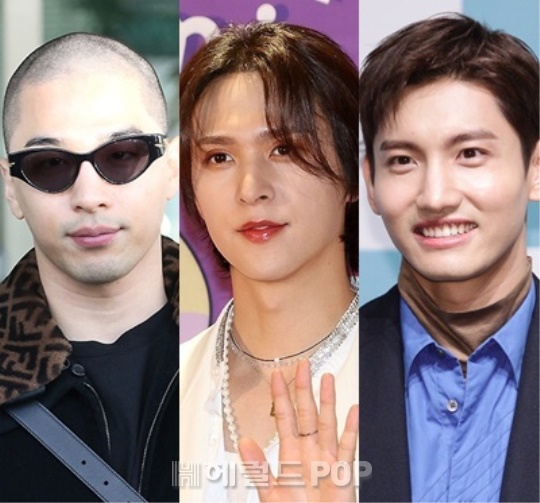 태양, 손동운, 최강창민/사진=헤럴드POP DB