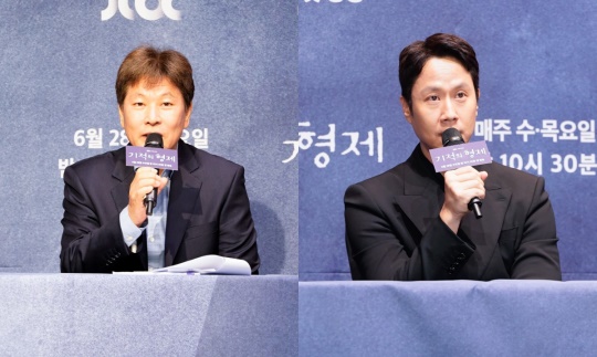 '기적의 형제' 박찬홍 감독, 정우/사진=JTBC 제공