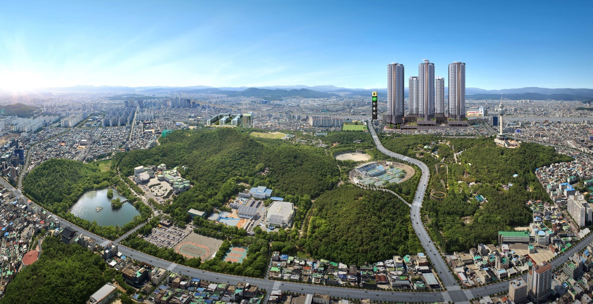 두류역 서한포레스트 항공조감도.[서한 제공]