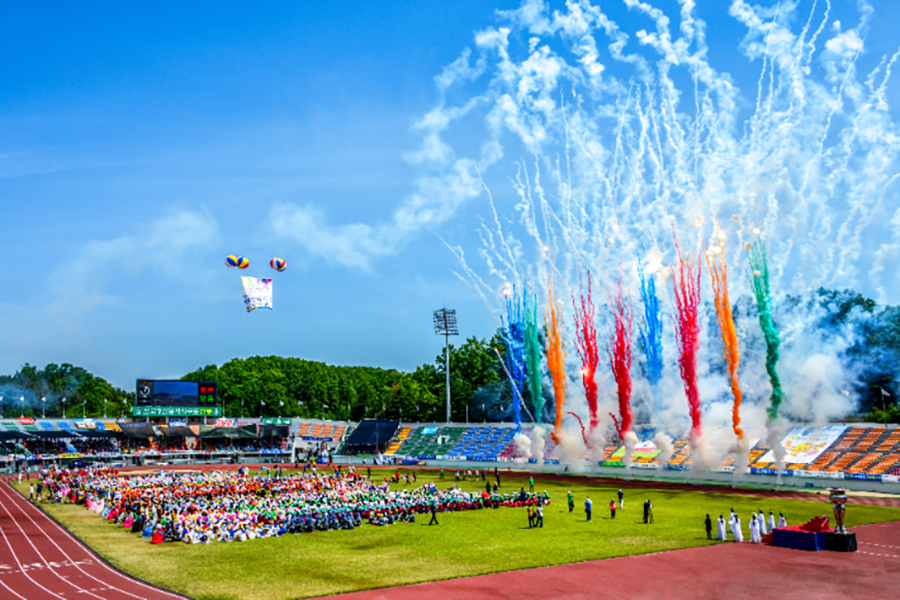 안동시민체육대축전 개막식 모습. (안동시제공)
