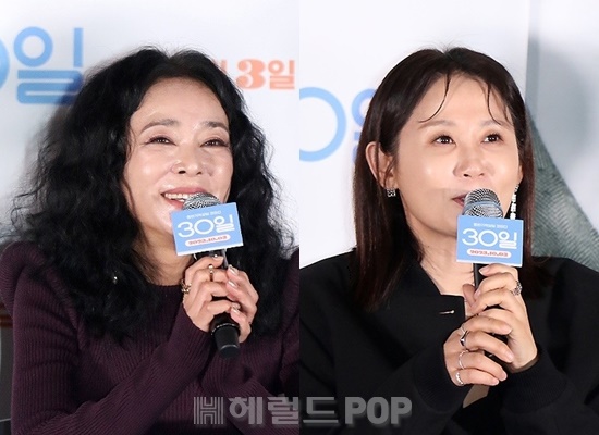 배우 조민수, 김선영/사진=민선유 기자