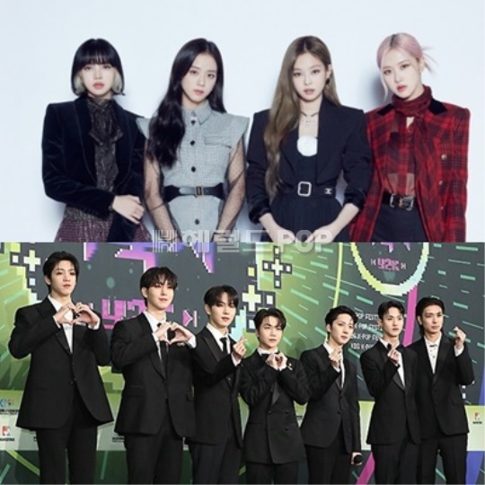 (위부터)블랙핑크, 펜타곤/사진=YG엔터테인먼트 제공, 헤럴드POP DB
