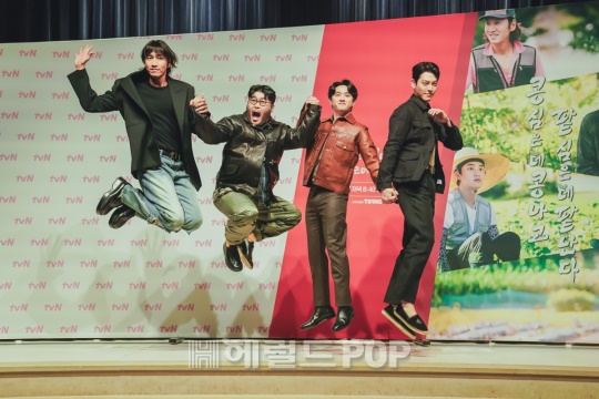 이광수, 김기방, 도경수, 김우빈/사진제공=CJ ENM