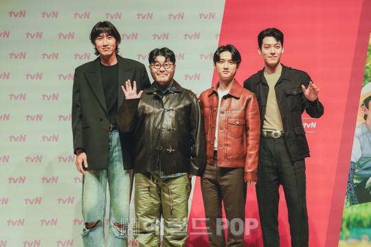 이광수, 김기방, 도경수, 김우빈/사진제공=CJ ENM