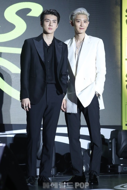 세훈, 찬열/사진=헤럴드POP DB
