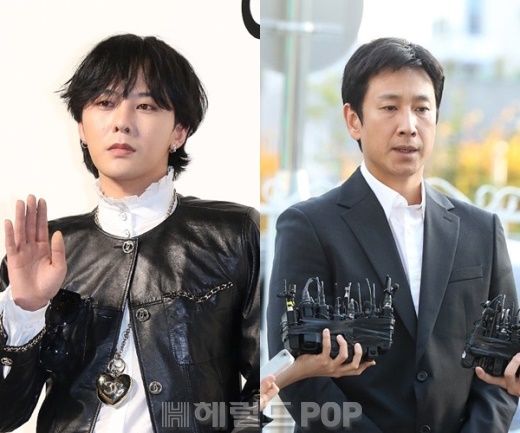 지드래곤, 이선균/사진=민선유 기자