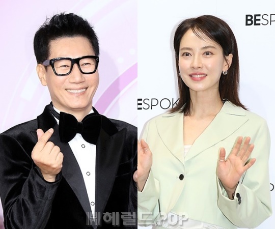 지석진, 송지효/사진=민선유 기자