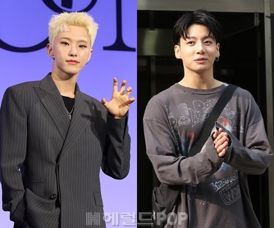 세븐틴 호시, 방탄소년단 정국/사진=민선유 기자