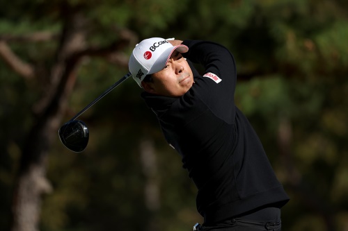 1타 차 선두로 3라운드를 맞는 신상훈. [사진=KPGA]