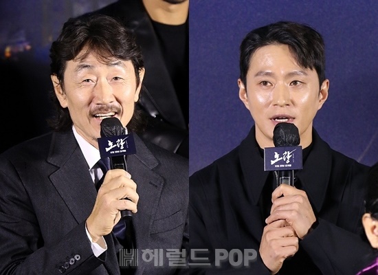 배우 허준호, 김성규/사진=민선유 기자