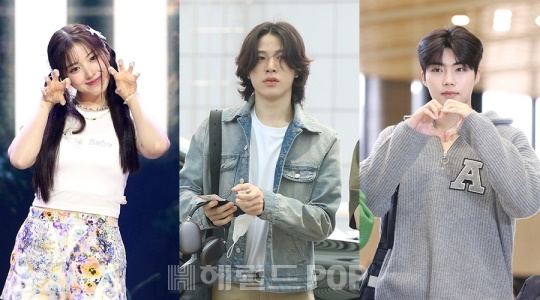 엔믹스 지우, 트레저 소정환, 제로베이스원 박건욱/사진=민선유 기자