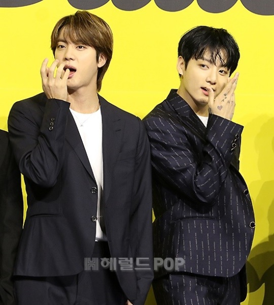 진, 정국/사진=헤럴드POP DB