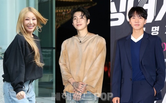 제시, 박재범, 이승기/사진=민선유 기자