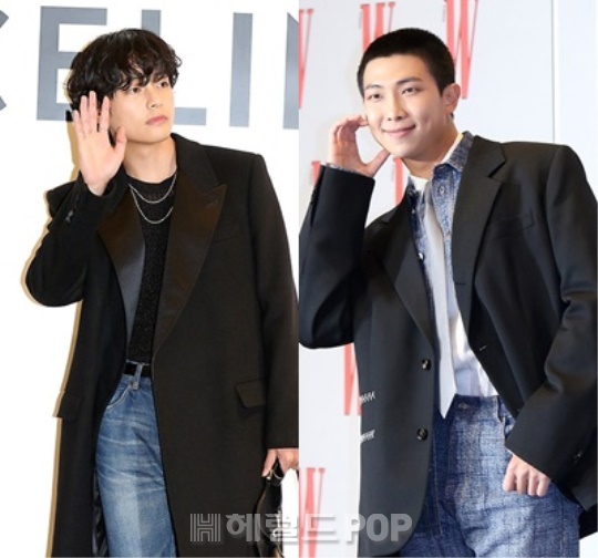 뷔, RM/사진=헤럴드POP DB