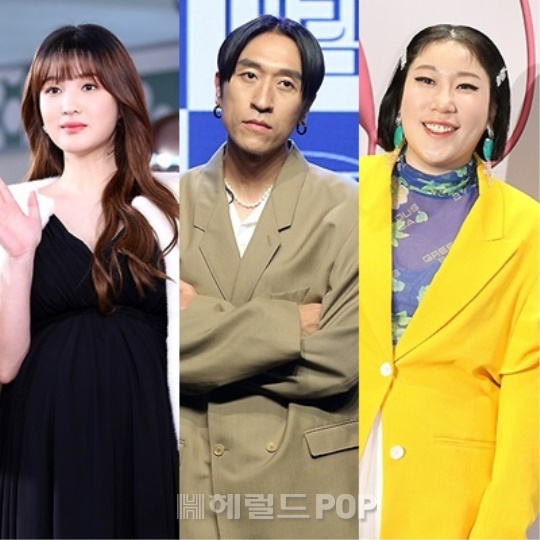 율희, 빽가, 김영희/사진=헤럴드POP DB