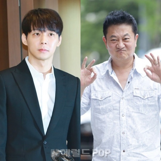 박유천, 박준규/사진=헤럴드POP DB