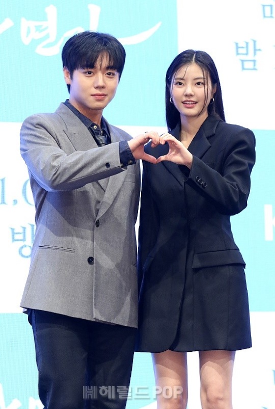 박지훈, 홍예지/사진=민선유기자