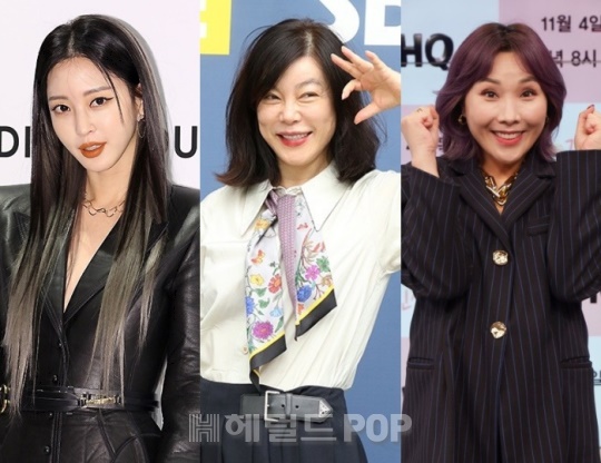 한예슬, 최화정, 신봉선/사진=헤럴드POP DB