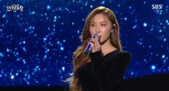 화사/'SBS연기대상' 방송화면 캡처