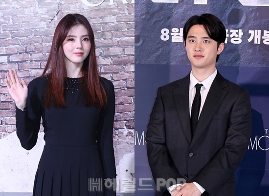 배우 한소희, 도경수/사진=민선유 기자