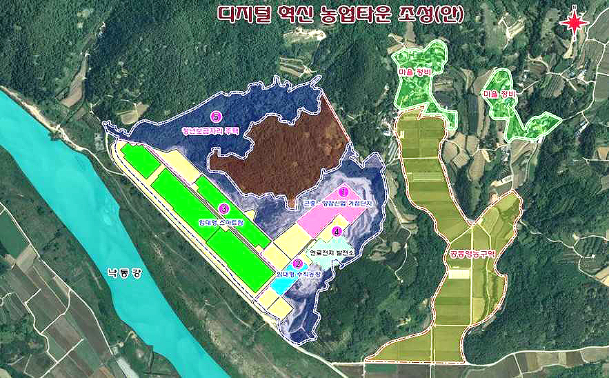 예천군 부자농촌 디지털 혁신 농업타운 조상(안)조감도.(예천군 제공)