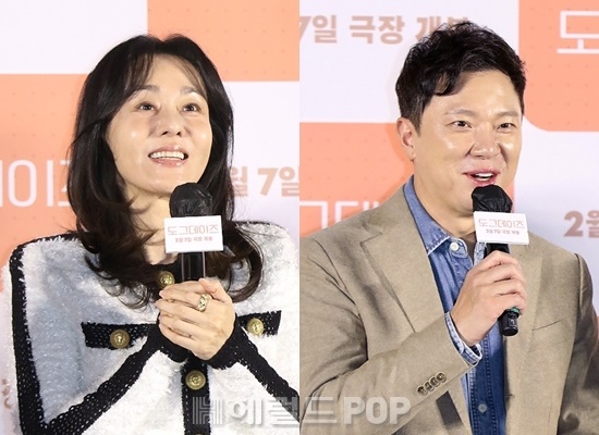 배우 김윤진, 정성화/사진=민선유 기자