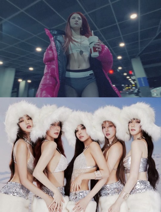 르세라핌 'EASY' 컴백 트레일러, (여자)아이들 콘셉트 포토