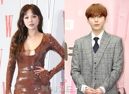 가수 현아, 용준형/사진=헤럴드POP DB